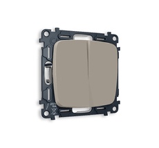 Выключатель двухклавишный проходной Ambrella Volt OMEGA QUANT MO363020_AMB