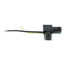 Коннектор угловой однофазный для шинопровода с проводом черный Feron 52154_FR