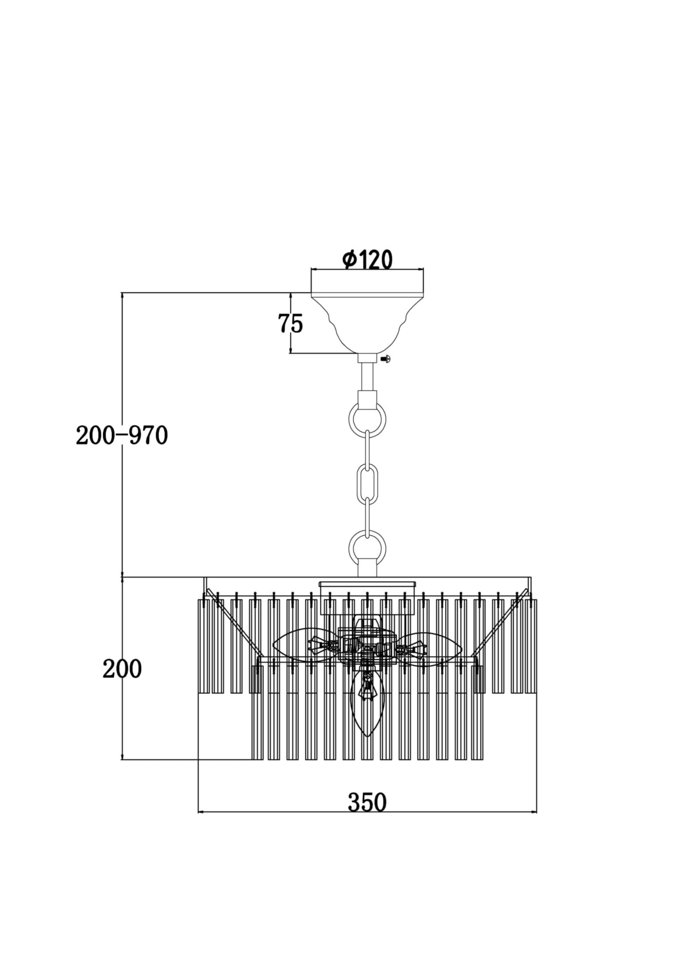 Подвесная люстра Maytoni Colonne MOD093PL-04CH_MY