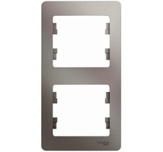 Рамка на 2 поста (платина) Systeme Electric GSL001206