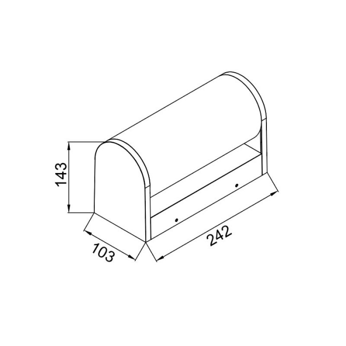 Уличный настенный светильник Mantra GANT 9280_MN