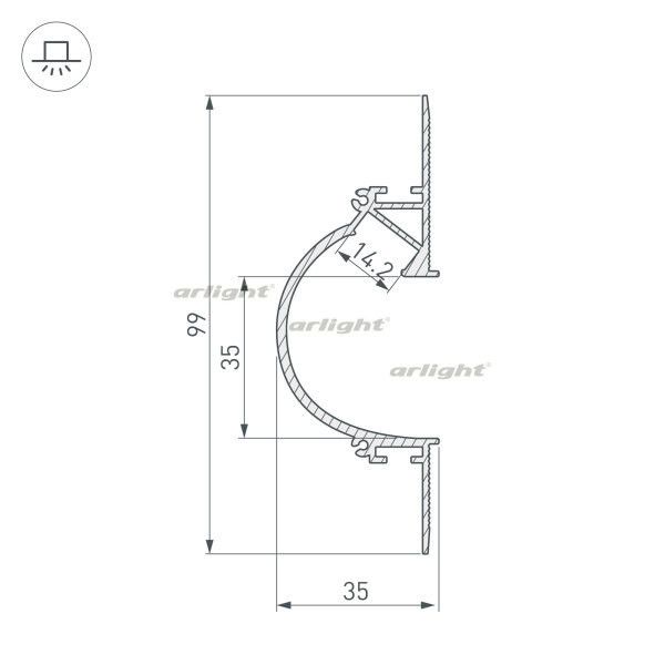 Профиль Arlight ARH-CEIL 034982_ARL