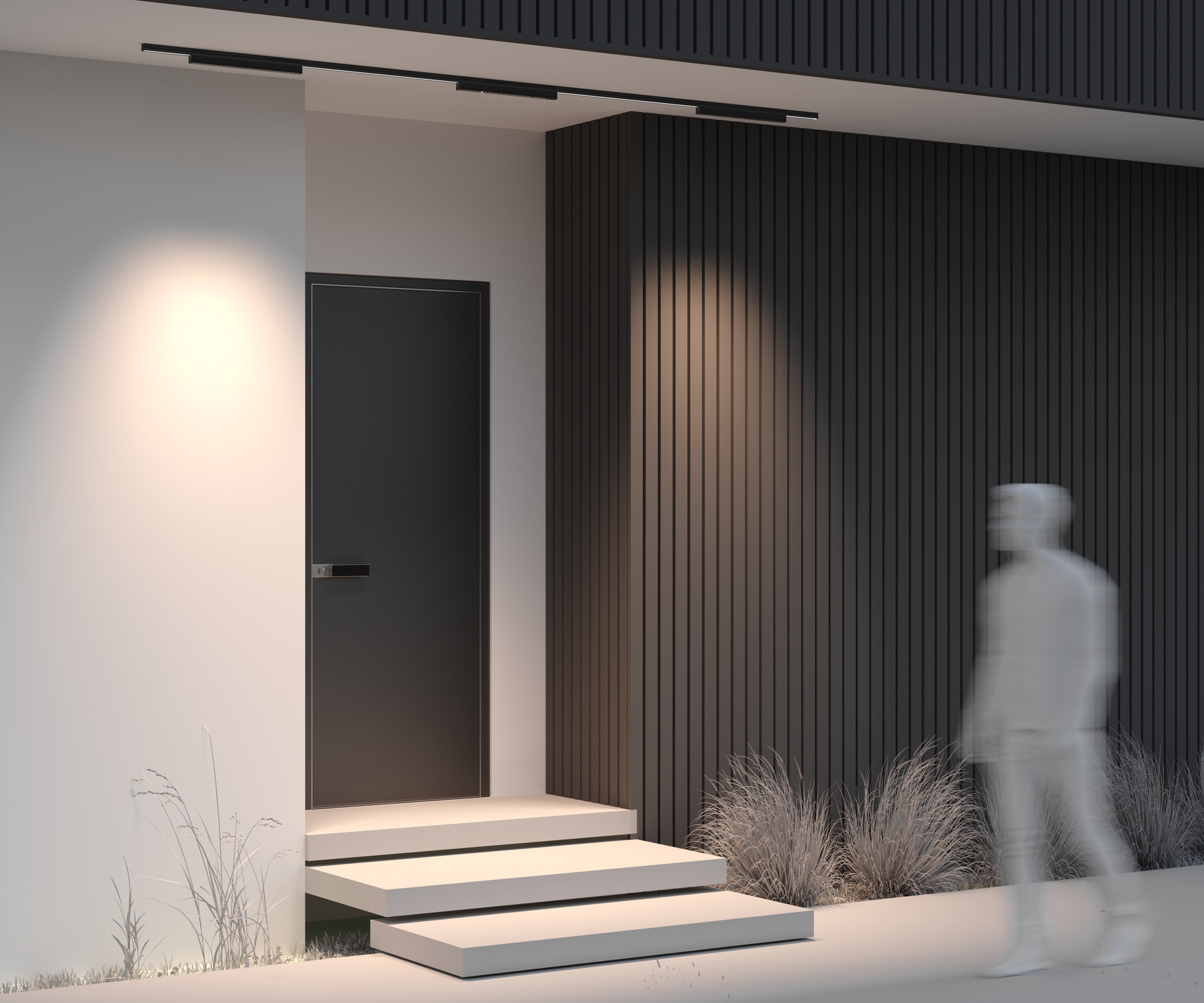 Уличный трековый светильник Maytoni Points O-TR02-2-S-24WB3K_MY