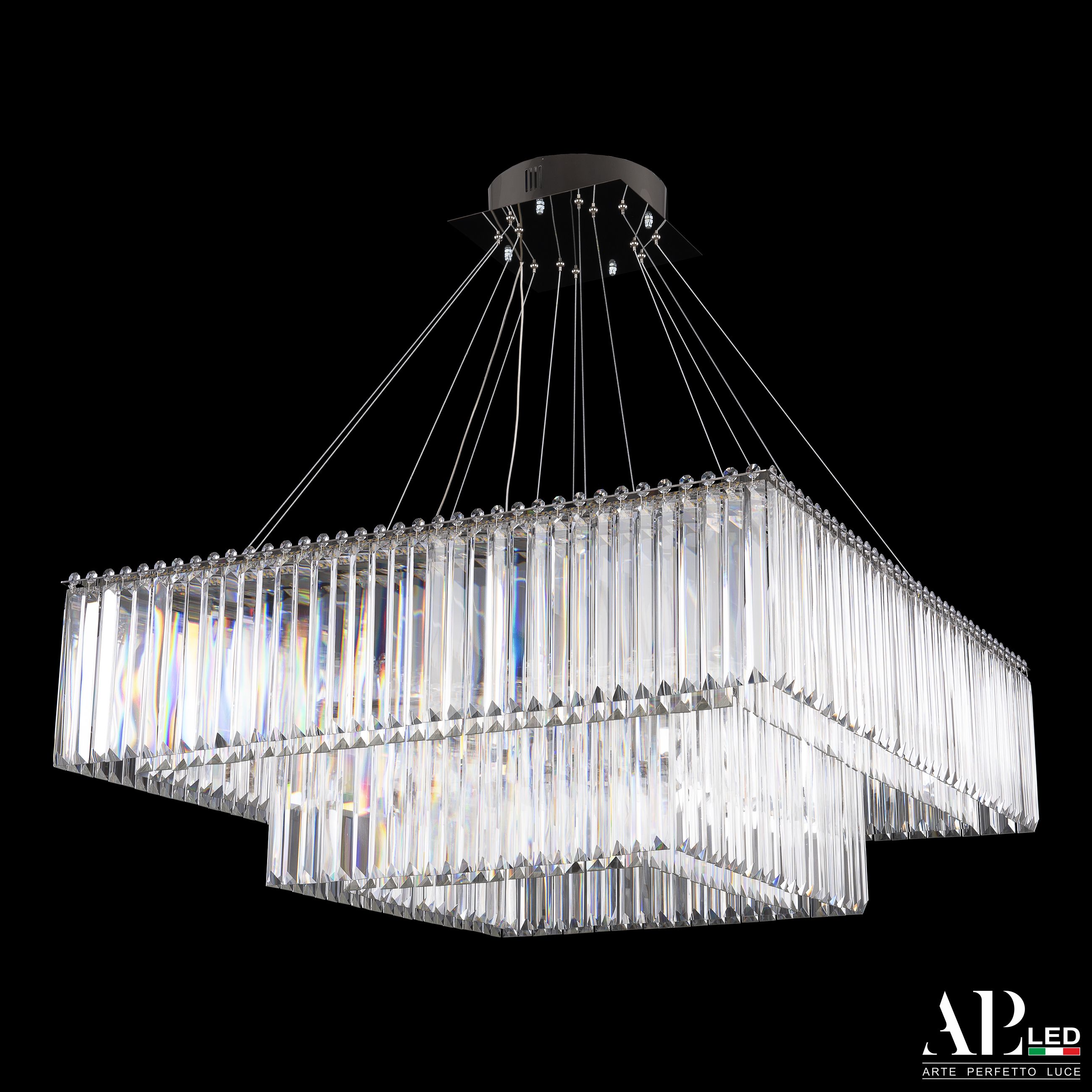 Хрустальная люстра APL LED Sicilia SH10.86.2D.A.Ni.4000_BI