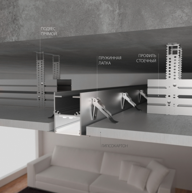 Встраиваемый светильник Elektrostandard линейный a041452_ES