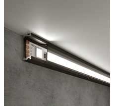 Накладной алюминиевый профиль черный/черный для светодиодной ленты LL-2-ALP006 a053618_ES