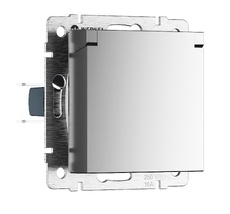 Розетка влагозащ. с зазем. с защит. крышкой и шторками N Werkel a069594_WR