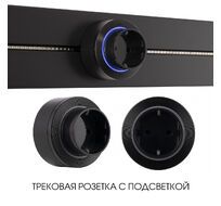 Трековая розетка Arte Milano track-sockets 397952TS/ES Black