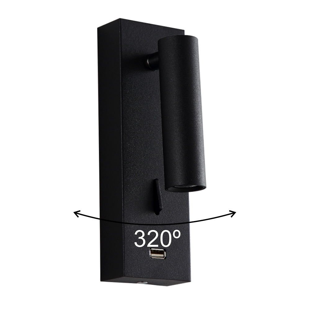 Спот Crystallux CLT 210W USB BL_CR