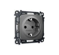 Розетка Ambrella Volt OMEGA с заземлением на винтовых зажимах 2P+E 16A-250V QUANT MO656010_AMB