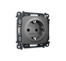 Розетка Ambrella Volt OMEGA с заземлением на винтовых зажимах 2P+E 16A-250V QUANT MO656010_AMB