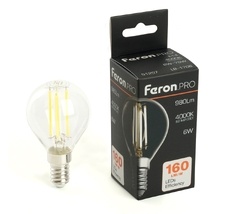 Лампа светодиодная E14 6W Feron 51257_FR