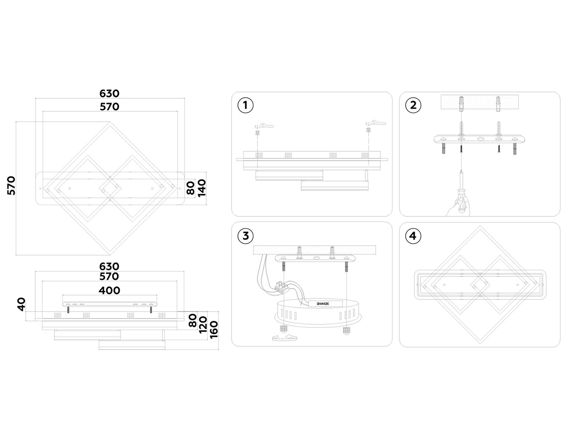 Потолочная люстра Ambrella Light FA ACRYLICA Disk FA8531_AMB