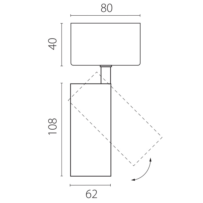 Спот с накладной чашей Lightstrar Alta Base A5147SO_LS