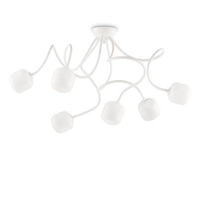 Потолочная люстра Ideallux OCTOPUS PL6 BIANCO_IL