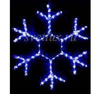 Светодиодная Снежинка 0,7м Синяя, Дюралайт на Металлическом Каркасе, IP54 13-045_BL