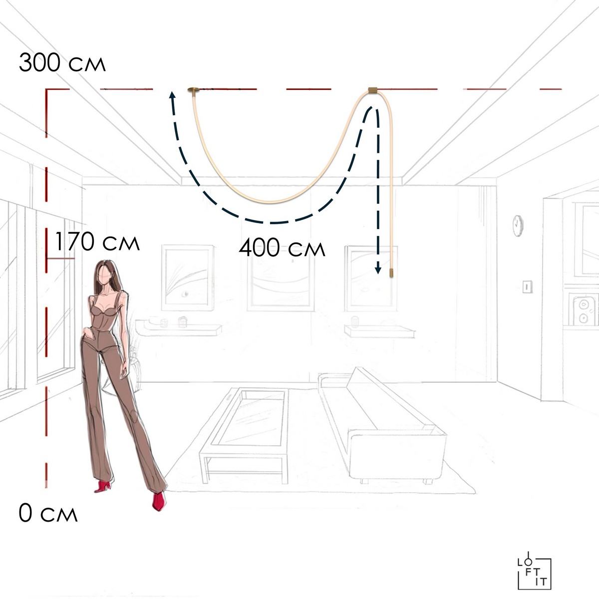 Потолочный светильник LOFT IT Thread 10388A Brass_LF