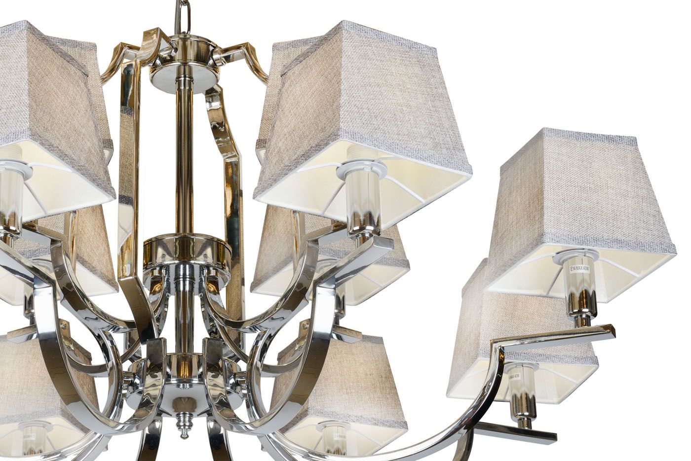 Подвесная люстра ILamp Hilton 6943-8+4 CR_IP