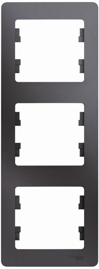 Рамка на 3 поста (графит) Systeme Electric GSL001307