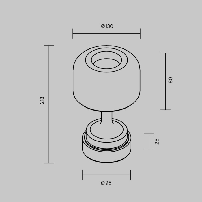 Настольная лампа светодиодная аккумуляторная Maytoni MOD286RL-L3B3K_MY
