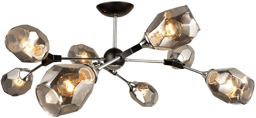 Потолочная люстра MD.4209-8-S CH+BK Imex MD.4209-8-S CH+BK_IM