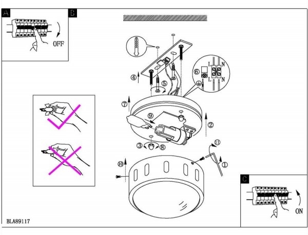 Точечный накладной светильник Eglo 89118