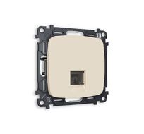 Розетка телефонная Ambrella Volt OMEGA RJ-11(4P4C) с защитной шторкой QUANT MO332030_AMB