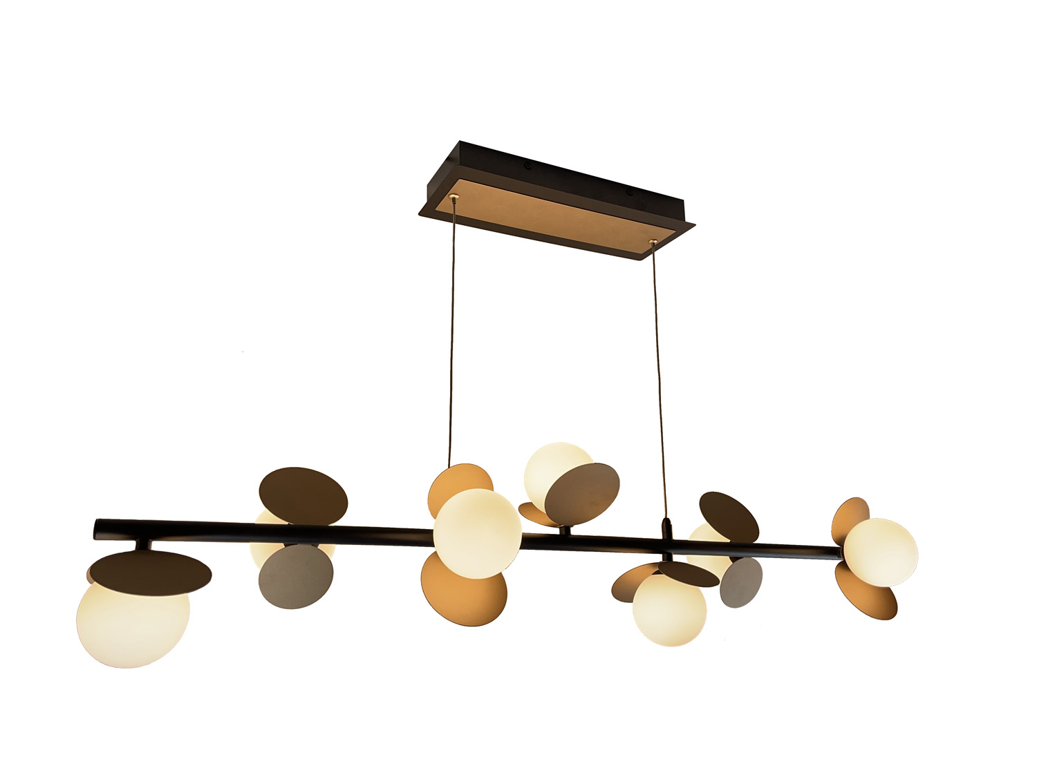 Подвесная люстра iLedex Savage C4644-7 MBK+SGD_IX