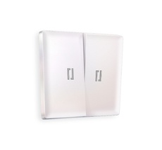 Лицевая панель для 2-клавишных выключателей с подсветкой QUANT Ambrella Volt ALFA AP2040_AMB