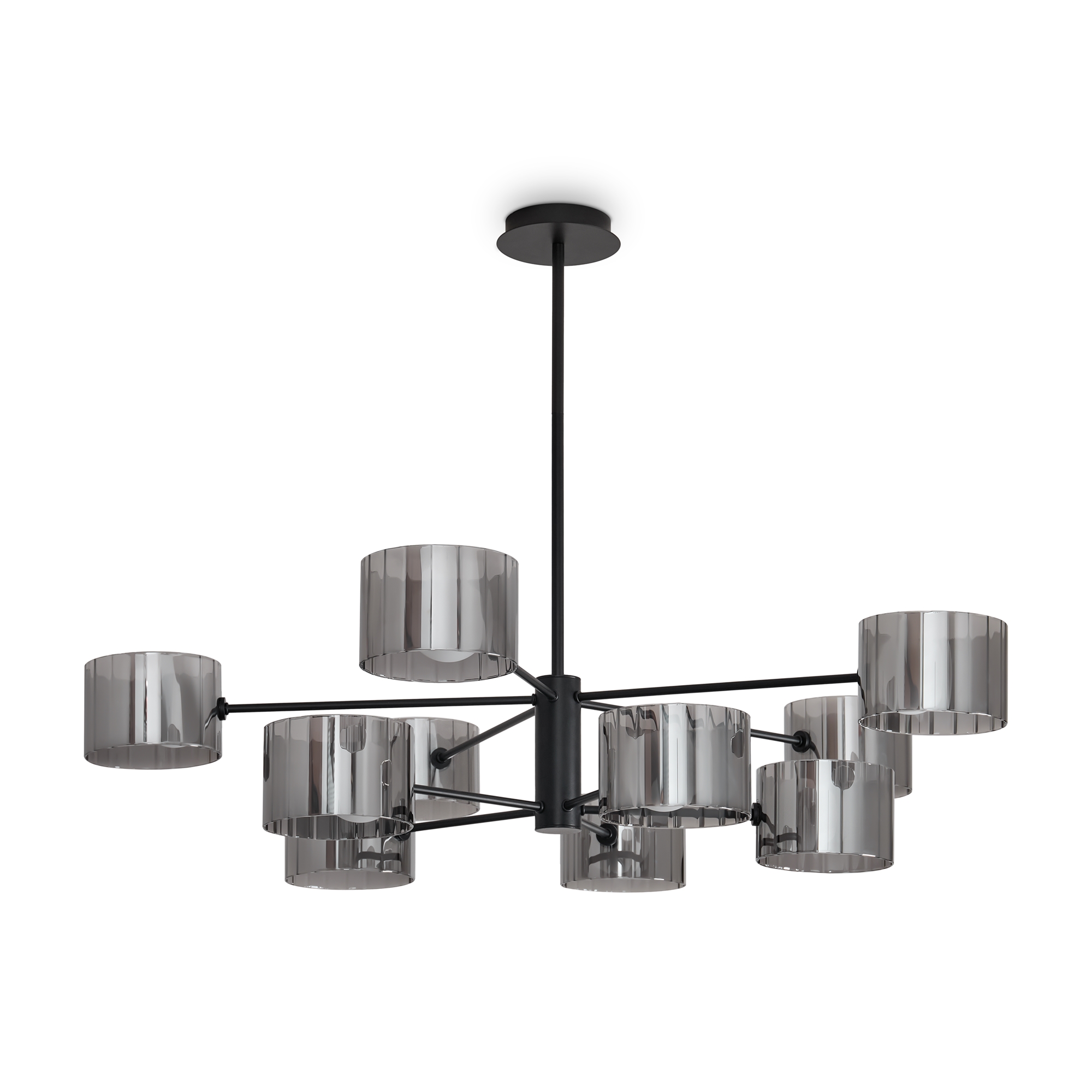 Подвесная люстра на штанге Freya Flight FR5544CL-10B_MY