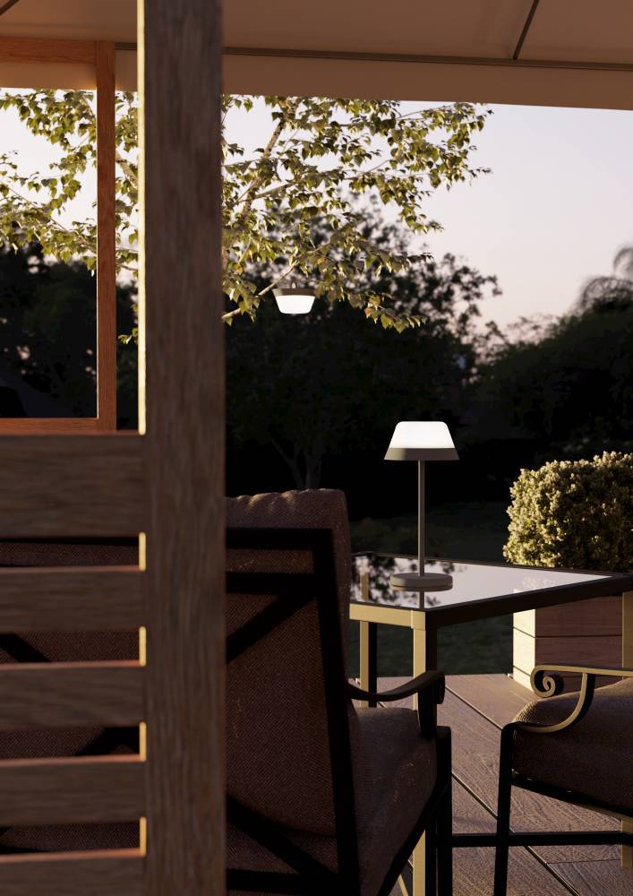 Уличная настольная лампа диммируемая сенсорная на батарейках Eglo MEGGIANO 900978