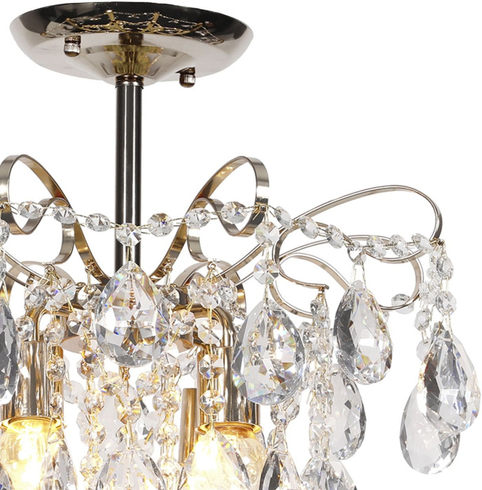 Потолочная люстра хрустальная на штанге 682/4PL Е27*60W Escada 682/4PL Gold_ESC