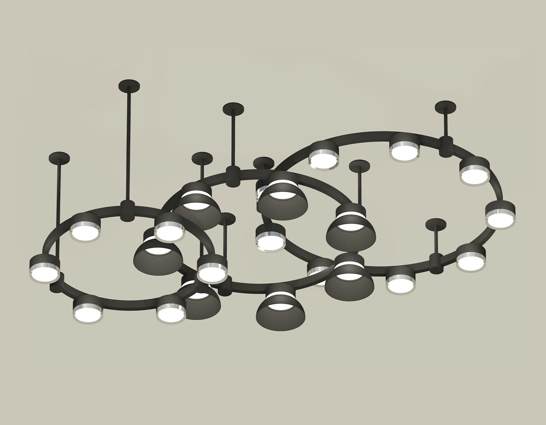 Подвесная люстра Ambrella light Techno Ring с акрилом Traditional DIY XR92222010_AMB