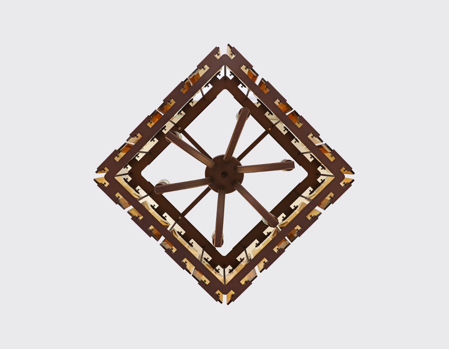 Подвесная люстра Ambrella light с хрусталем TRADITIONAL TR5150_AMB