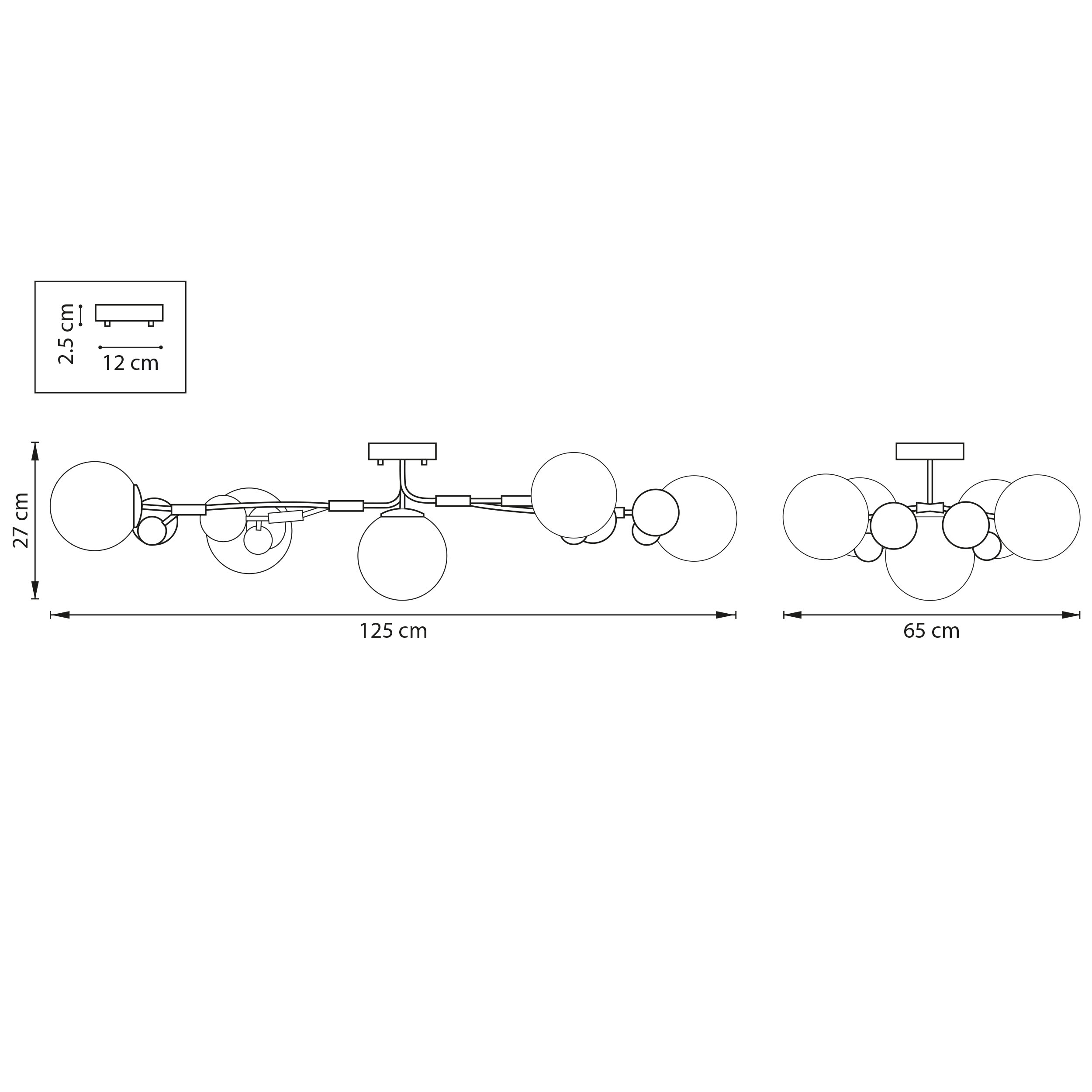 Потолочная люстра LightStar Croco 815553_LS