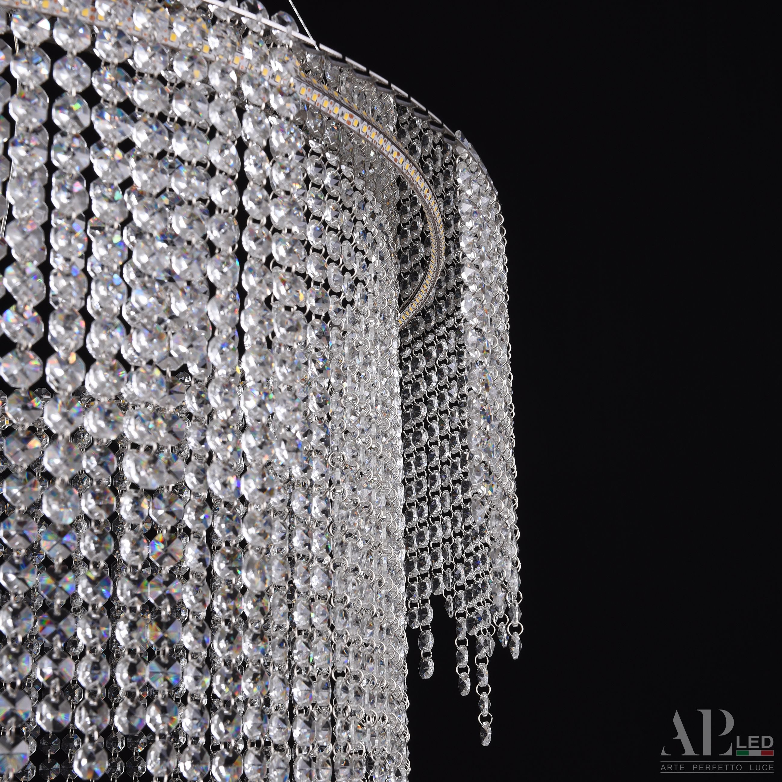 Хрустальная люстра APL LED Sicilia SH02.73.D.Ni.4000_BI