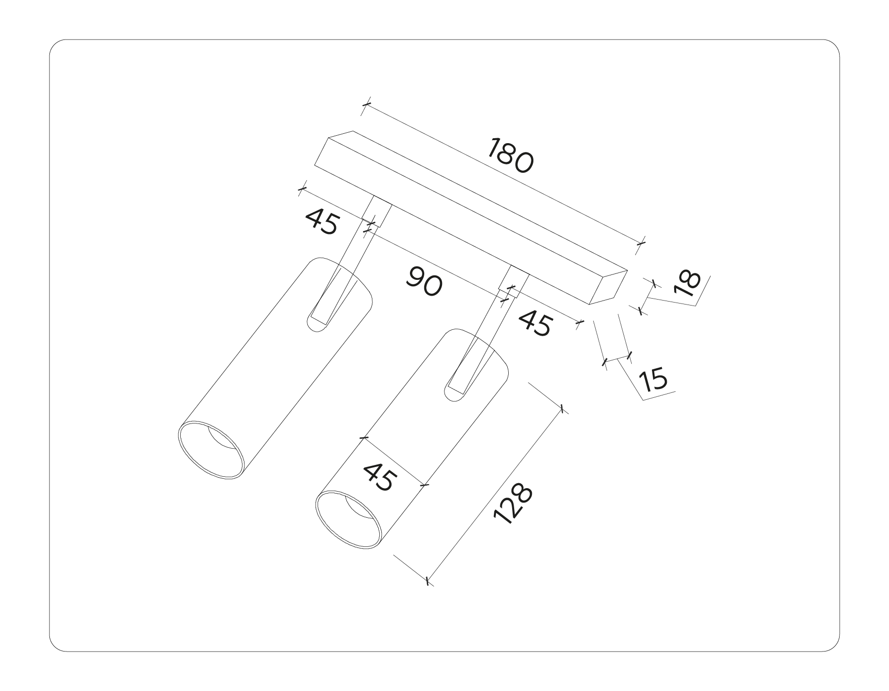 Светильник светодиодный трековый для шинопровода Magnetic Ambrella Light GL GL3901_AMB