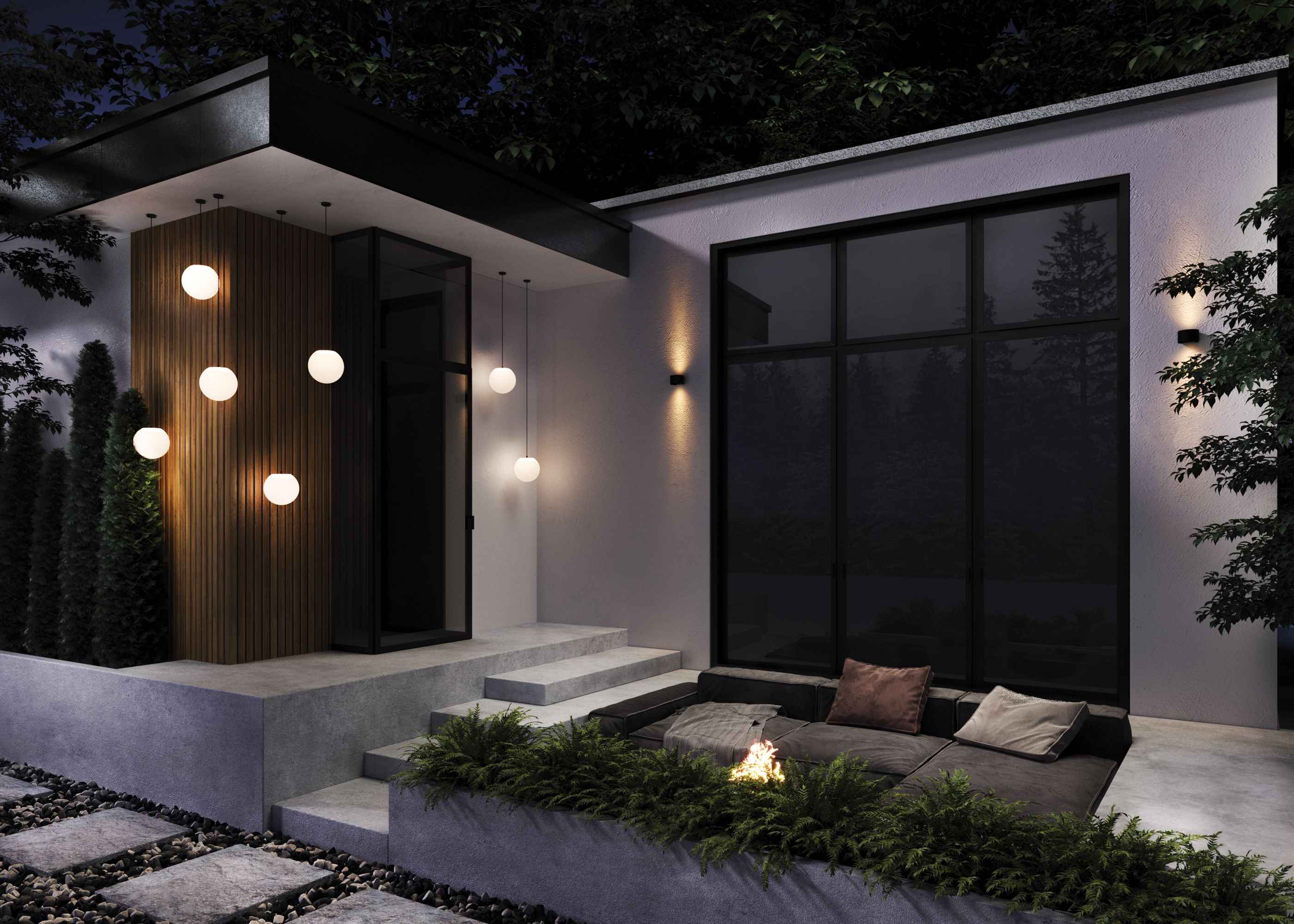 Подвесной светильник Maytoni Outdoor Erda O594PL-01B_MY