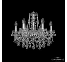 Хрустальная люстра Bohemia Ivele Crystal 1409/6/160 Ni_BI