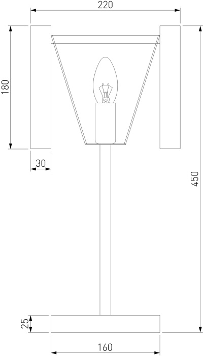 Настольная лампа Bogate's 01116/1 золото_EU