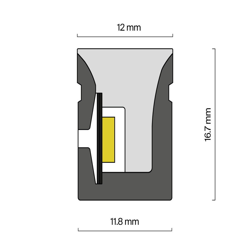 Гибкий неон 17x12 24В 12Вт/м RGBW 3000K IP67 5м Maytoni 432003_MY