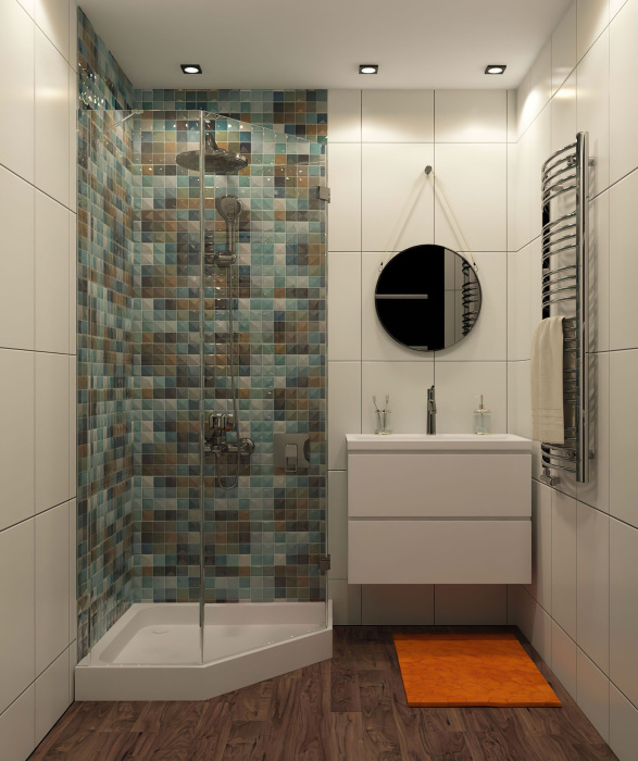 Встраиваемый светильник Denkirs влагозащитный DK3015-BK