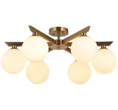 Потолочная люстра для гостиной в стиле модерн на штанге Omnilux OML-68307-06