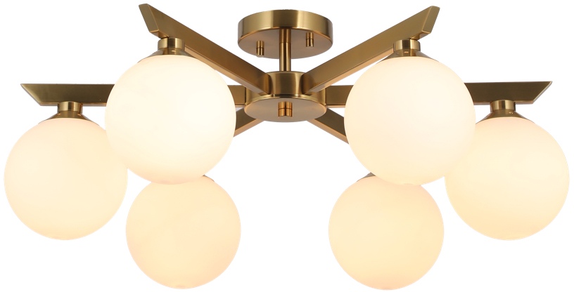 Потолочная люстра для гостиной в стиле модерн на штанге Omnilux OML-68307-06