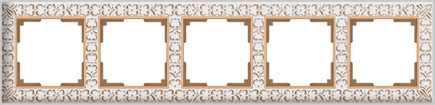 

Рамка на 5 постов Antik WL07-Frame-05 a050938, Золотой, a050938