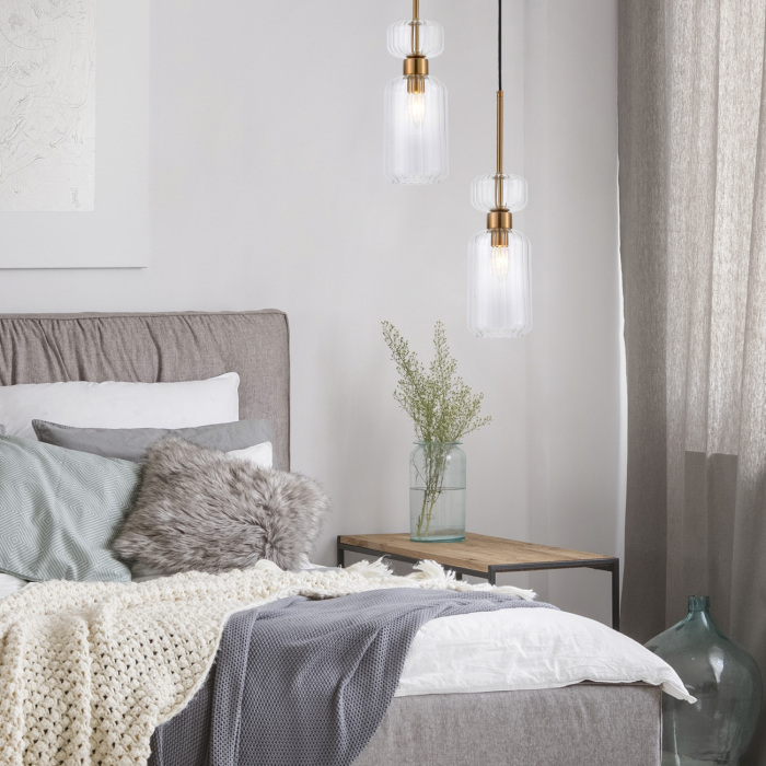 Подвесной светильник 1141/1S E14*60W Antigue copper/Clear Escada 1141/1S Clear_ESC