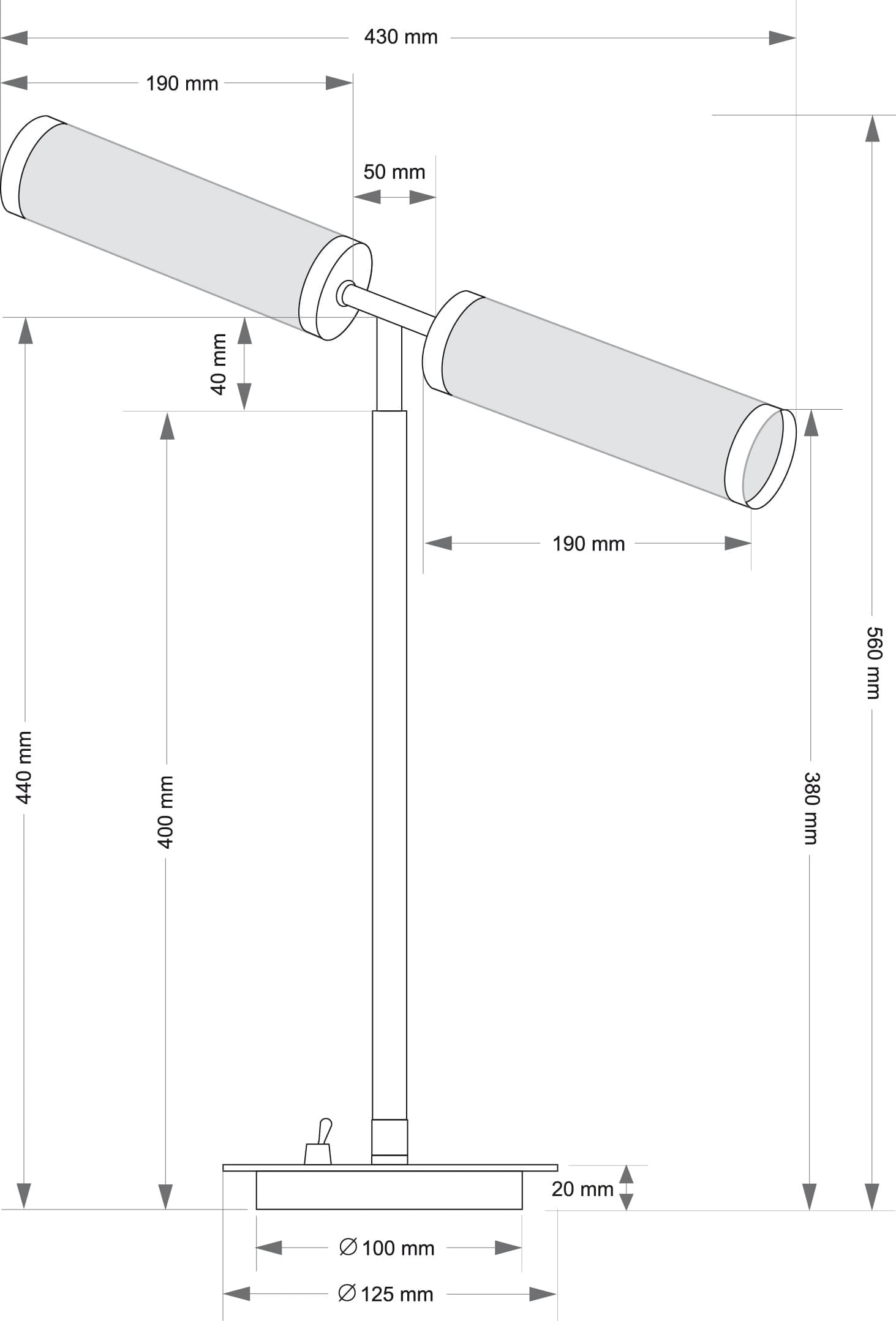 Настольная лампа Kutek SALETTO SAL-LG-2(Z)