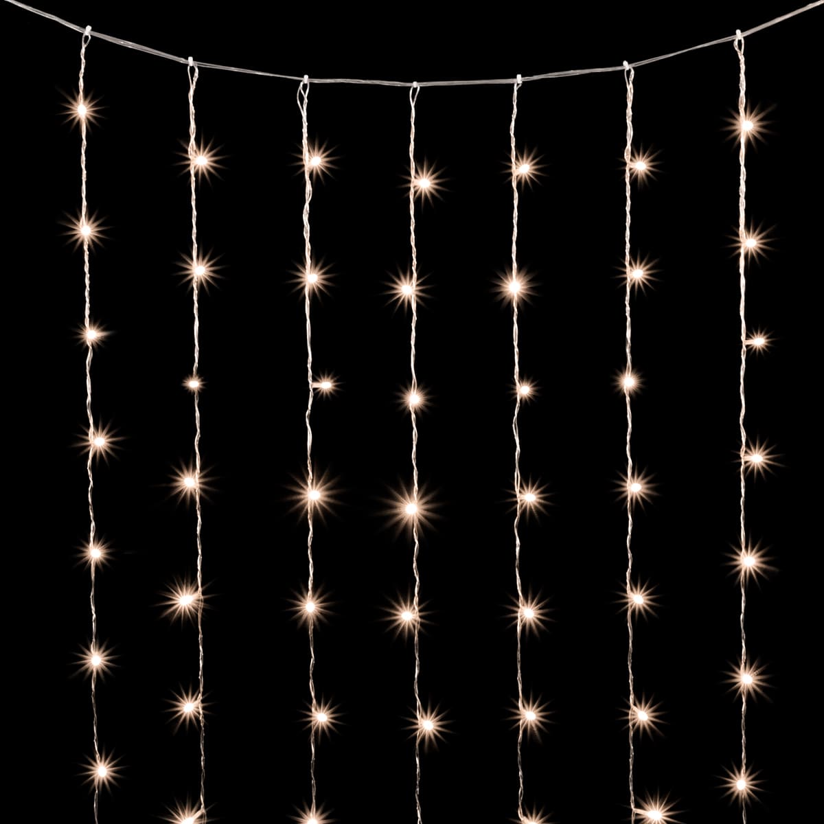 Гирлянда Занавес 2 x 2 м Тепло-Белый 220В, 400 LED, Провод Прозрачный ПВХ, IP20 PCL400NOT-10-2WW