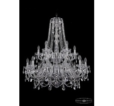 Хрустальная люстра Bohemia Ivele 1411/12+6/300/h-93/2d Ni_BI