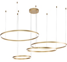 Подвесная люстра с пультом золотой с пультом светодиодная (14001/4P Gold) Indigo V000015L